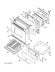 04 - Door & Drawer Parts parts for Ge Range JGBP29SEL4SS from AppliancePartsPros.com