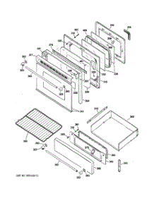 04 - Door & Drawer Parts parts for Ge Range JGBP90MEH9BC from AppliancePartsPros.com