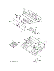 02 - Control Panel & Cooktop parts for Ge Range JGBP30SEK6SS from AppliancePartsPros.com