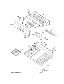 02 - Control Panel & Cooktop parts for Ge Range JGBP25EEL4BB from AppliancePartsPros.com