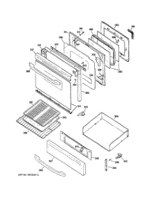 04 - Door & Drawer Parts parts for Ge Range JGBP30SEK6SS from AppliancePartsPros.com