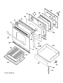 04 - Door & Drawer Parts parts for Ge Range JGBP28DEL4CT from AppliancePartsPros.com