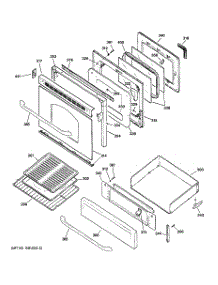 04 - Door & Drawer Parts parts for Ge Range JGBP32SEL4SS from AppliancePartsPros.com