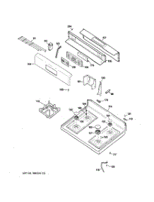 02 - Control Panel & Cooktop parts for Ge Range JGBP29MEL4BS from AppliancePartsPros.com