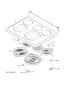 02 - Cooktop parts for Ge Range JCBP71SM1SS from AppliancePartsPros.com