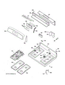 02 - Control Panel & Cooktop parts for Ge Range JGBP90MEH8BC from AppliancePartsPros.com