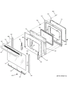 04 - Door parts for Ge Range JBP68DXM1WW from AppliancePartsPros.com