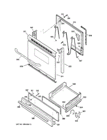 04 - Door & Drawer Parts parts for Ge Range JGBS04BEM1WH from AppliancePartsPros.com