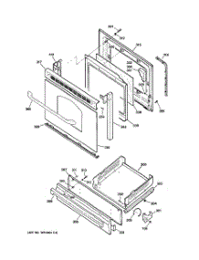 04 - Door & Drawer Parts parts for Ge Range JGBS80WEL2WW from AppliancePartsPros.com