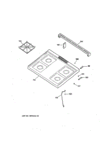 02 - Control Panel & Cooktop parts for Ge Range JGSS05BEM1BB from AppliancePartsPros.com