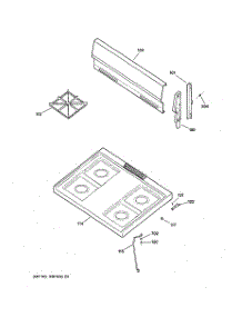 02 - Control Panel & Cooktop parts for Ge Range JGBS07PEM1CC from AppliancePartsPros.com