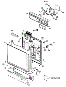 04 - Door & Drawer Parts parts for Ge Range JGBP85SEL2SS from AppliancePartsPros.com
