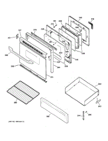 04 - Door & Drawer Parts parts for Ge Range JGBP35GXH5WW from AppliancePartsPros.com