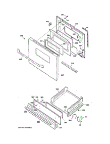 04 - Door & Drawer Parts parts for Ge Range JGBS07PEM1BB from AppliancePartsPros.com