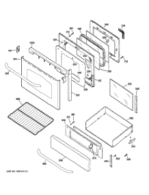 04 - Door & Drawer Parts parts for Ge Range JGBP87SEM1SS from AppliancePartsPros.com