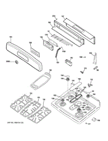 02 - Control Panel & Cooktop parts for Ge Range JGBP88SEM1SS from AppliancePartsPros.com