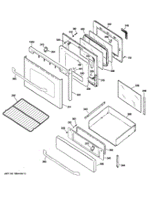 04 - Door & Drawer Parts parts for Ge Range JGBP88SEM1SS from AppliancePartsPros.com
