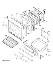 04 - Door & Drawer Parts parts for Ge Range JGBP86SEM1SS from AppliancePartsPros.com