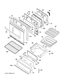04 - Door & Drawer Parts parts for Ge Range JGBP89DEM1BB from AppliancePartsPros.com