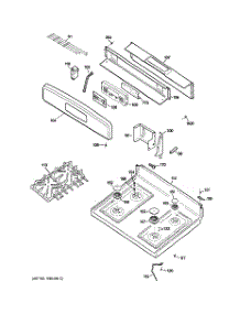 02 - Control Panel & Cooktop parts for Ge Range EGR2001EM1SS from AppliancePartsPros.com