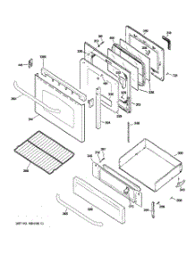 04 - Door & Drawer Parts parts for Ge Range EGR2001EM1SS from AppliancePartsPros.com