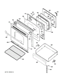 04 - Door & Drawer Parts parts for Ge Range JGBP28EEM1WH from AppliancePartsPros.com