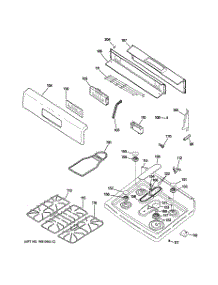 02 - Control Panel & Cooktop parts for Ge Range JGBS80SEL2SS from AppliancePartsPros.com