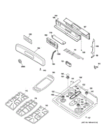 02 - Control Panel & Cooktop parts for Ge Range JGBP89SEM1SS from AppliancePartsPros.com