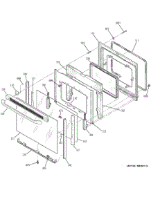 04 - Door parts for Ge Range EER2002M01BS from AppliancePartsPros.com