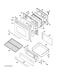 04 - Door & Drawer Parts parts for Ge Range JGBP32SEM1SS from AppliancePartsPros.com