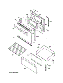 03 - Door & Drawer Parts parts for Ge Range JBS27DM1BB from AppliancePartsPros.com