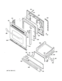 04 - Door & Drawer Parts parts for Ge Range JGBS23DEM1WW from AppliancePartsPros.com