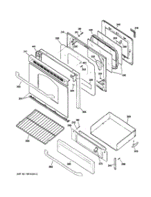 04 - Door & Drawer Parts parts for Ge Range JGBP28SEM1SS from AppliancePartsPros.com