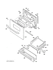 04 - Door & Drawer Parts parts for Ge Range JGBS17DEM1WW from AppliancePartsPros.com