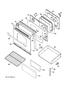 03 - Door & Drawer Parts parts for Ge Range JBP27DM1BB from AppliancePartsPros.com