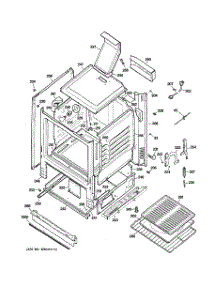 03 - Body Parts parts for Ge Range JGBS17DEM1BB from AppliancePartsPros.com