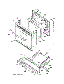 04 - Door & Drawer Parts parts for Ge Range JGBS24BEH6WH from AppliancePartsPros.com