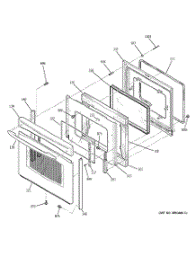 04 - Door parts for Ge Range JCB800SK4SS from AppliancePartsPros.com