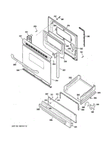 04 - Door & Drawer Parts parts for Ge Range JGBS20DEM1CC from AppliancePartsPros.com