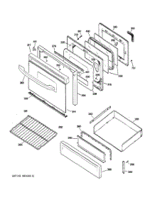 04 - Door & Drawer Parts parts for Ge Range JGBP87DEM1BB from AppliancePartsPros.com