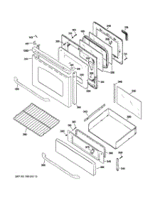 04 - Door & Drawer Parts parts for Ge Range JGBP85SEM1SS from AppliancePartsPros.com