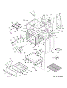 03 - Body Parts parts for Ge Range JCBP49WK3WW from AppliancePartsPros.com