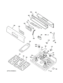 02 - Control Panel & Cooktop parts for Ge Range JGBP88WEL3WW from AppliancePartsPros.com