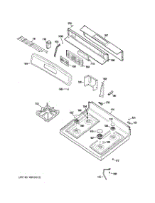 02 - Control Panel & Cooktop parts for Ge Range JGBP32DEM1WW from AppliancePartsPros.com