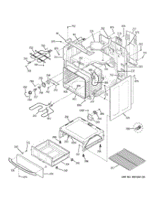 03 - Body Parts parts for Ge Range JBP67SM1SS from AppliancePartsPros.com