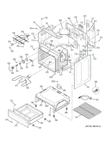 03 - Body Parts parts for Ge Range JCB710DM1WW from AppliancePartsPros.com