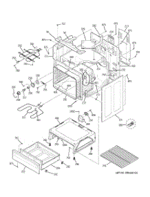 03 - Body Parts parts for Ge Range JBP70DM1WW from AppliancePartsPros.com