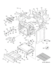 03 - Body Parts parts for Ge Range JCBP66DM1BB from AppliancePartsPros.com