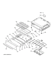 04 - Warming Drawer parts for Ge Range JBP89TM1WW from AppliancePartsPros.com