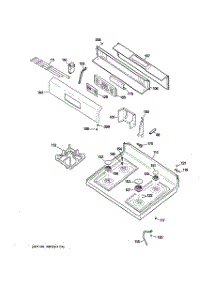 02 - Control Panel & Cooktop parts for Ge Range JGBP29EEL3BB from AppliancePartsPros.com